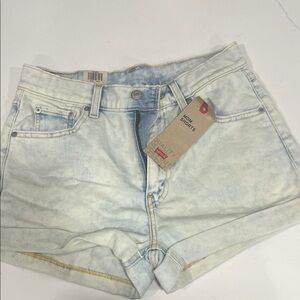 NWT Levi's Acid Washed / Faded Blue Women's Jean “Mom Shorts”